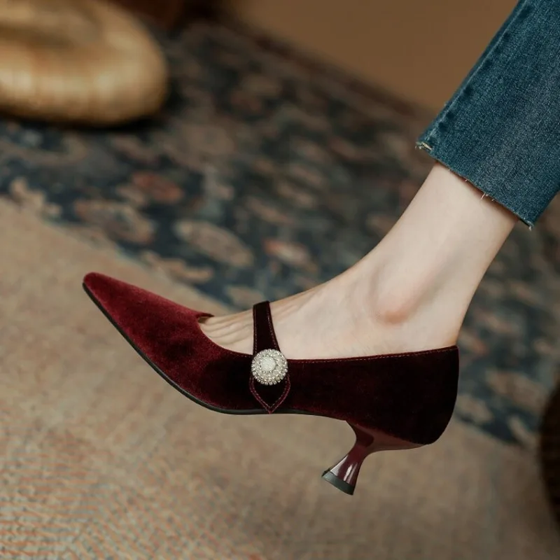 Heels - Zapatos Mary Jane con punta puntiaguda