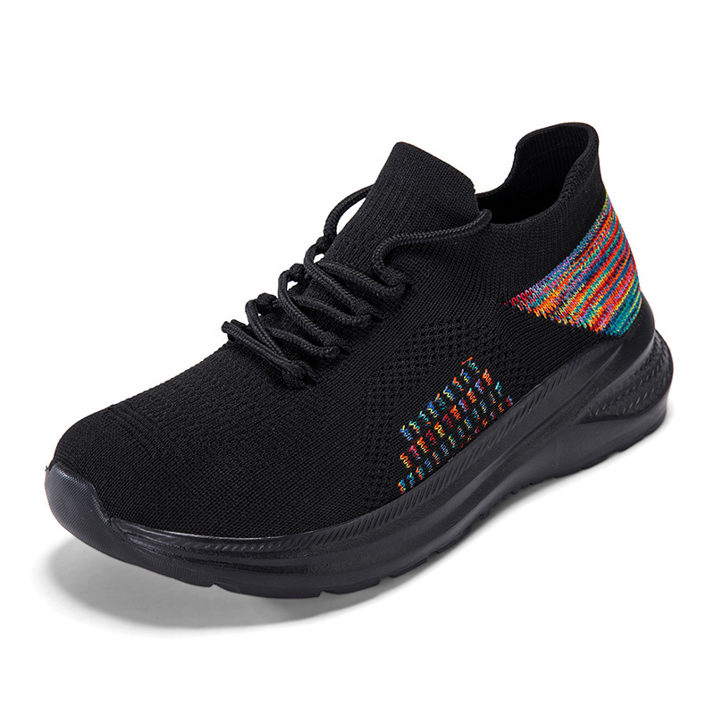Zapatillas Deportivas de Malla - Knit Fabric Lace Up Sneakers reseña y precio