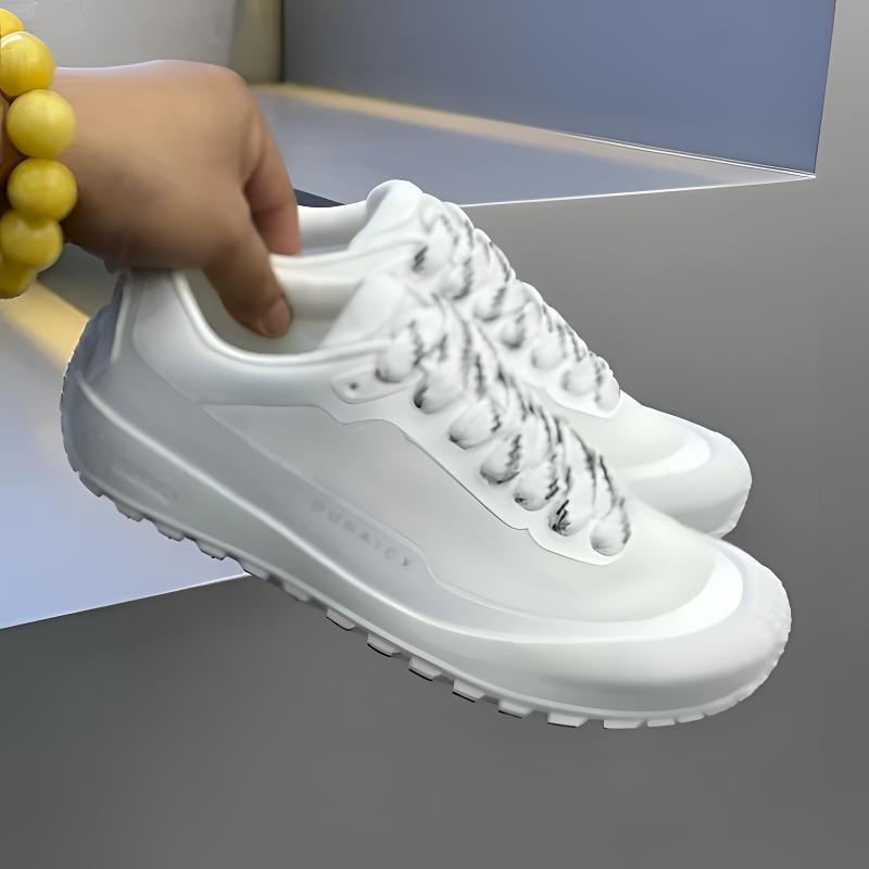 Zapatillas Deportivas de Hombr - Knit Fabric Lace Up Sneakers reseña y precio